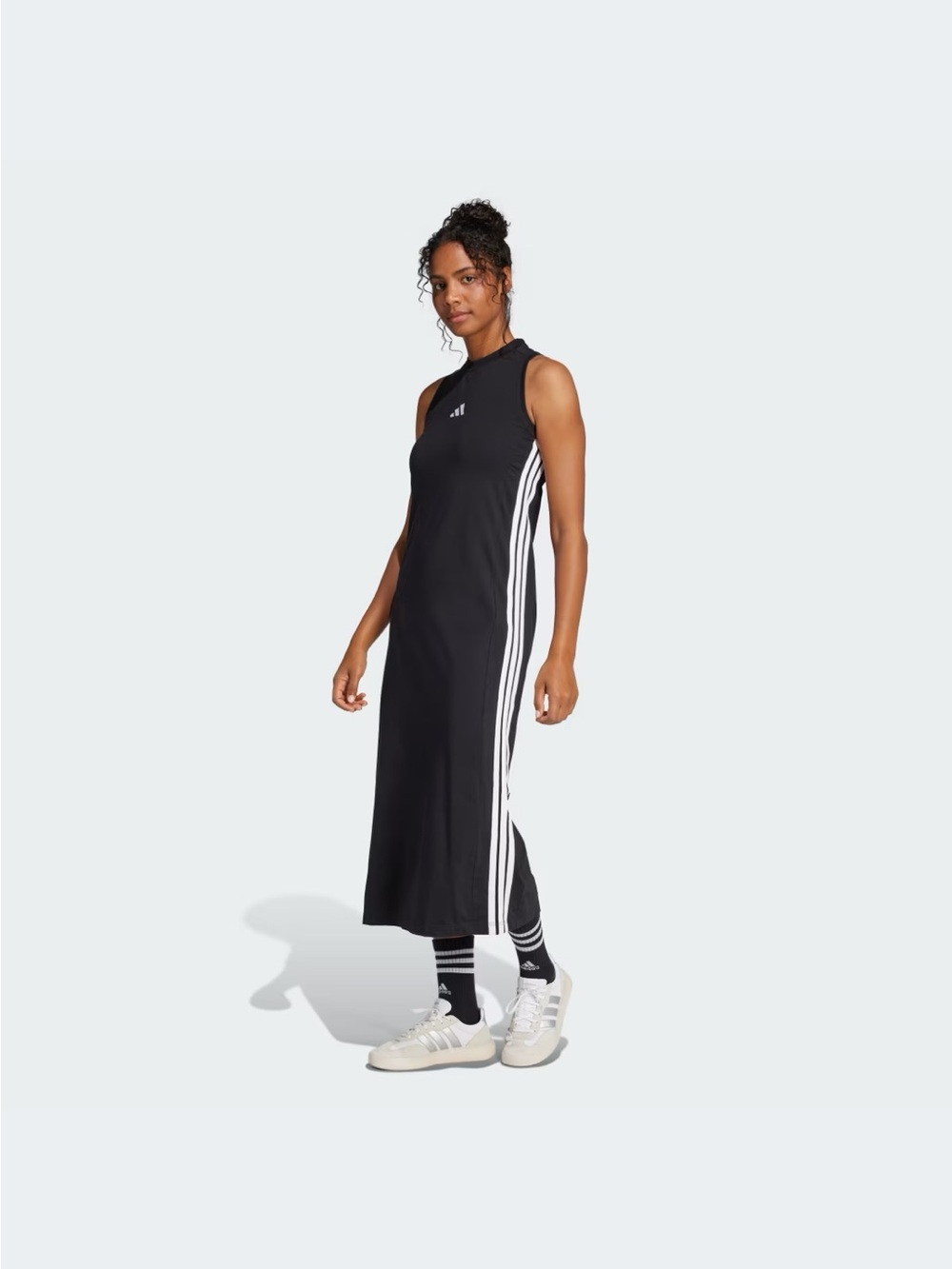 Adidas 3 stripe long racer back sporty dress NWT size medium - Picture 10 of 13